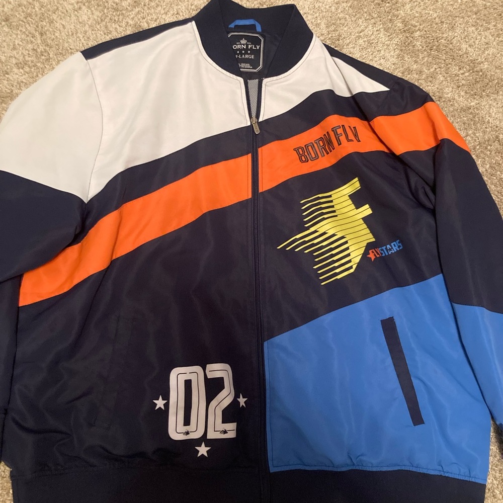 mens born fly vintage windbreaker
